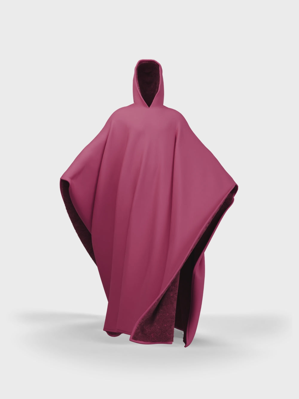 Cozy Warm SnugCloak-Midnight Plum-Daisy Print Style