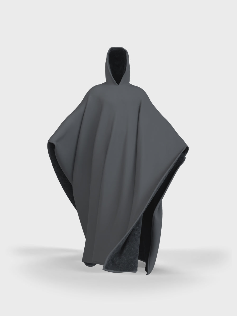 Cozy Warm SnugCloak-Midnight Plum-Daisy Print Style