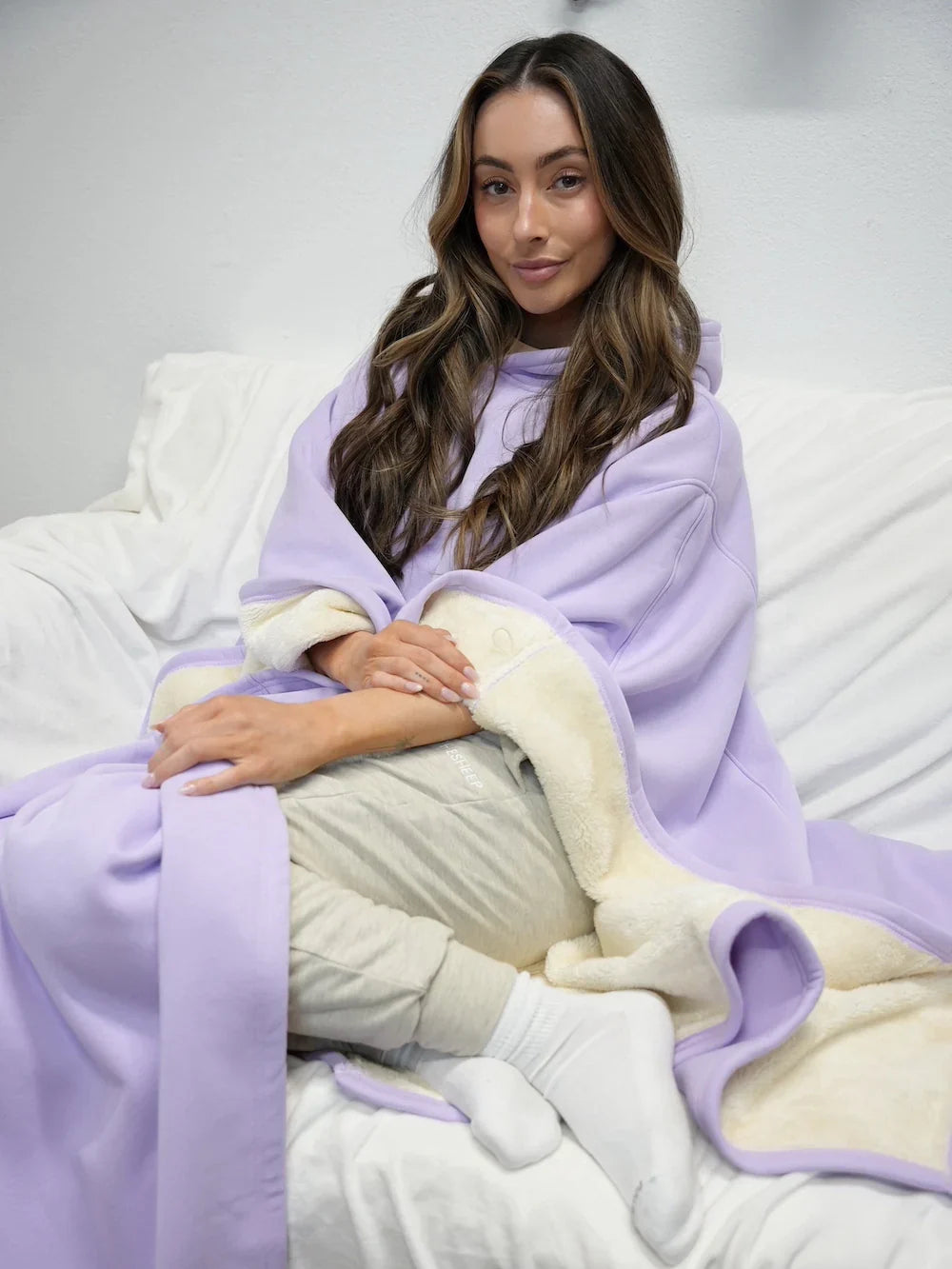 Cozy Warm SnugCloak-Light purple