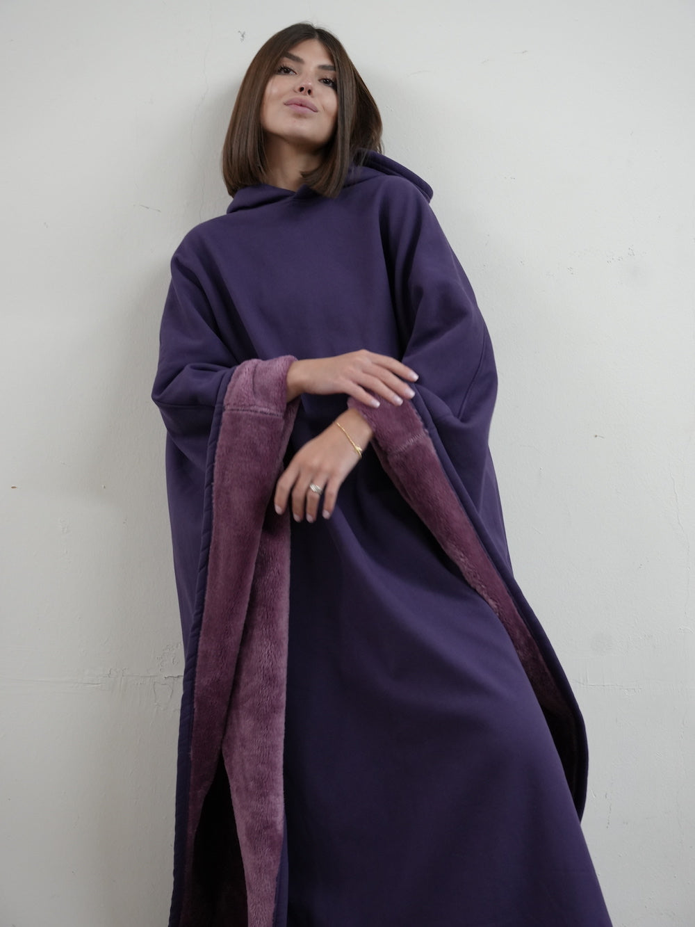 Cozy Warm SnugCloak-Midnight Plum